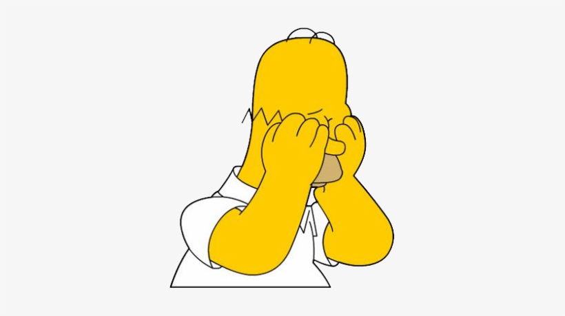 Sadhomer44owt ] - Sad Homer Simpson Png, transparent png #2240367