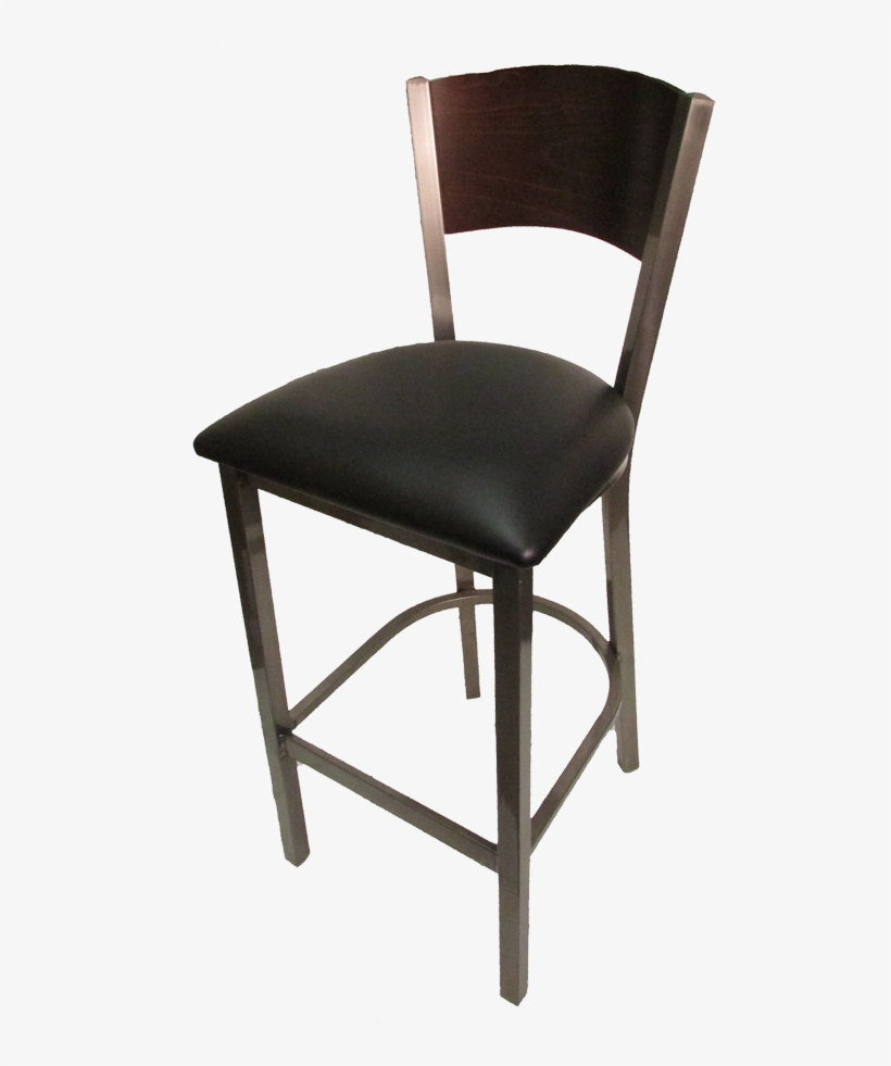 Oak Street Metal Frame Bar Stool Clear Coat With Birch - Oak Street Bar Stool, Solid Birch Plywood Back, Seat, transparent png #2240906