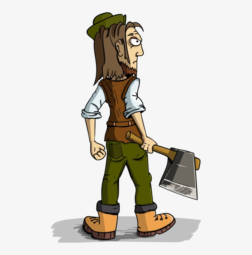 Lumberjack Axe Cartoon - Cartoon Lumberjack, transparent png #2241387