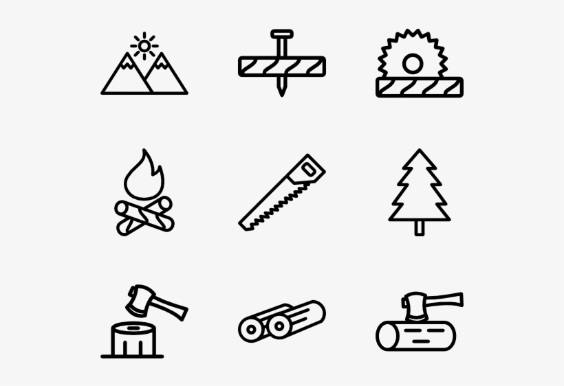 Lumberjack - Renewable Energy Icons, transparent png #2241412