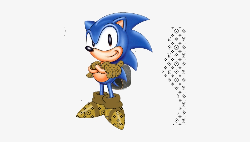 Louis Vuitton Clipart Psd - Original Sonic The Hedgehog, transparent png #2241707