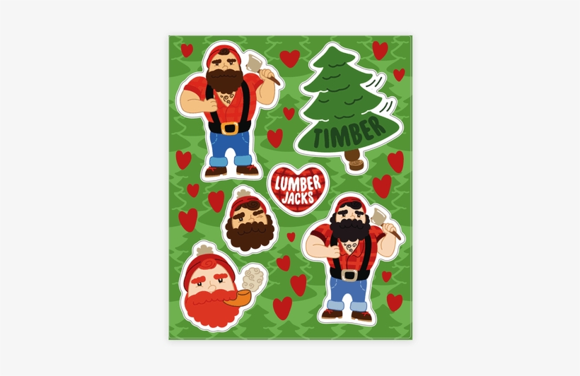 Lumberjack Love Sticker/decal Sheet - Sticker, transparent png #2241778