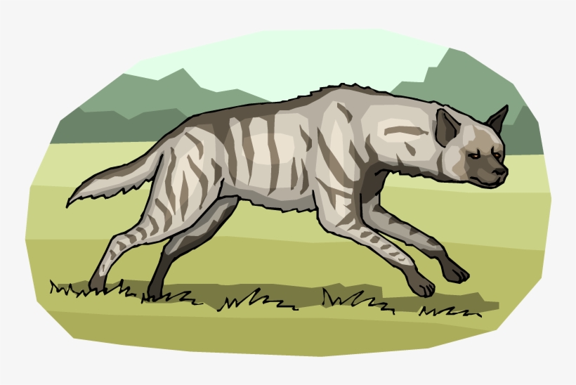 Hyena Clipart Laughing Hyena - Hyena Whisperer Oval Sticker, transparent png #2242077