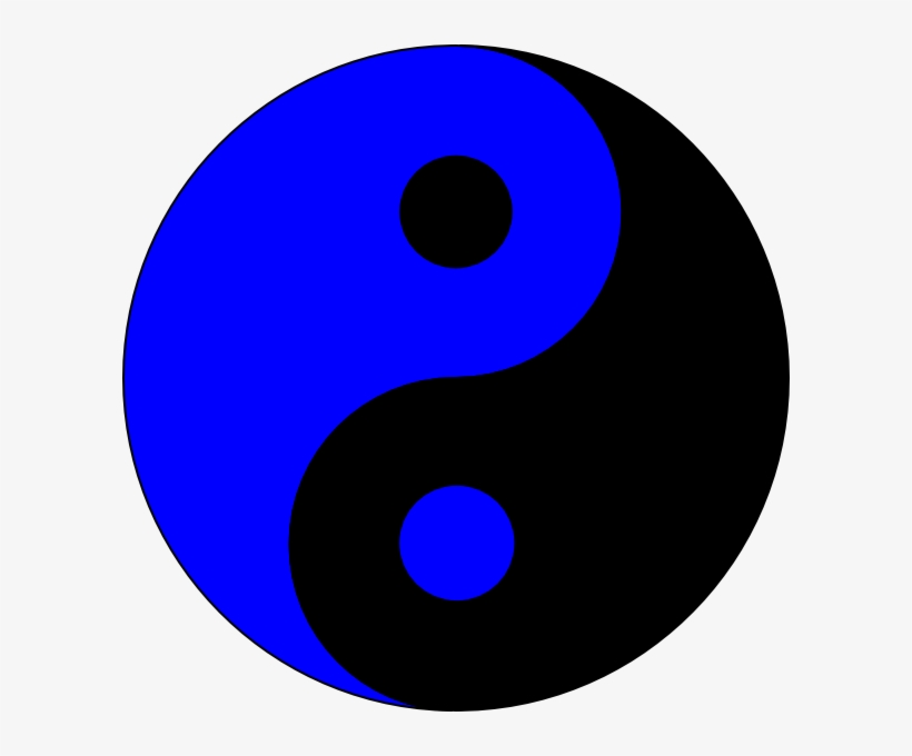 How To Set Use Blue Ying Yang Svg Vector, transparent png #2242395