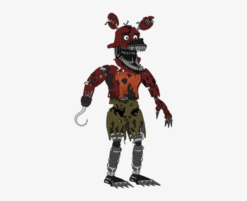 Nightmare Foxy Transparent - Fnaf Nightmare Foxy Figure, transparent png #2242417