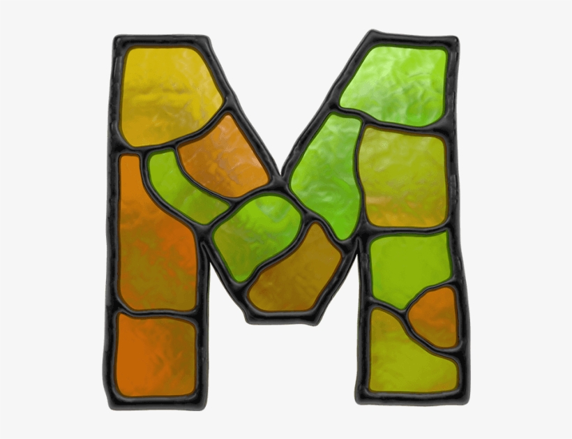 Stained Glass Font - Stained Glass Font Letters, transparent png #2242648