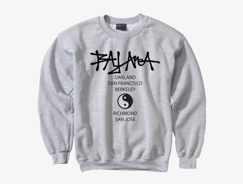 Bay Area Ying Yang Crew Neck Sweatshirt - Weatherproof 135 Comfort Fleece Crew - Heather[073],, transparent png #2242668
