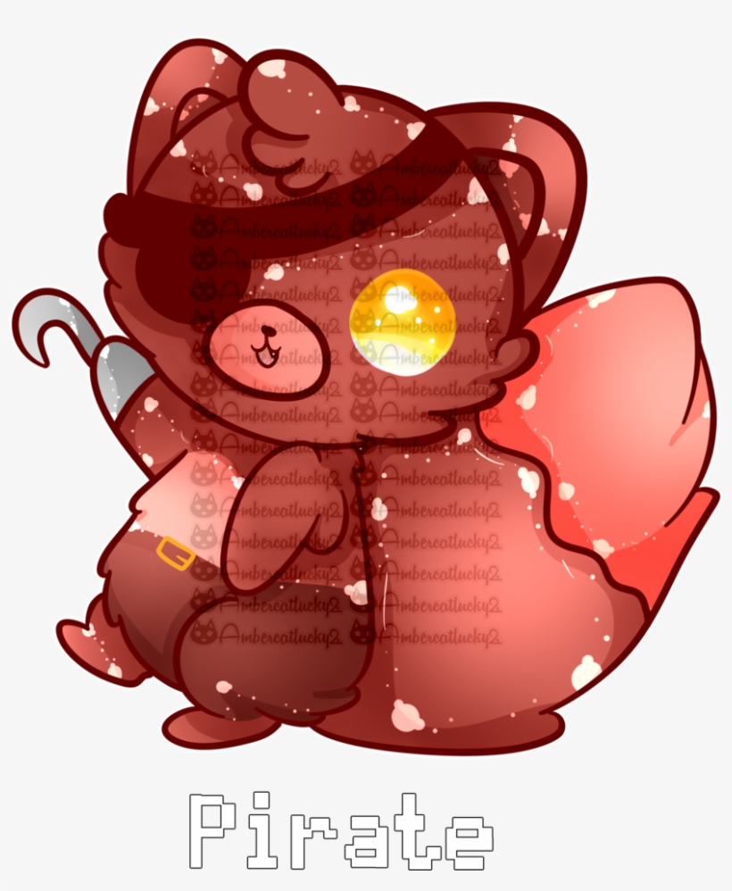 The Pirate By Ambercatlucky On Deviantart - Cute Foxy The Pirate, transparent png #2242967