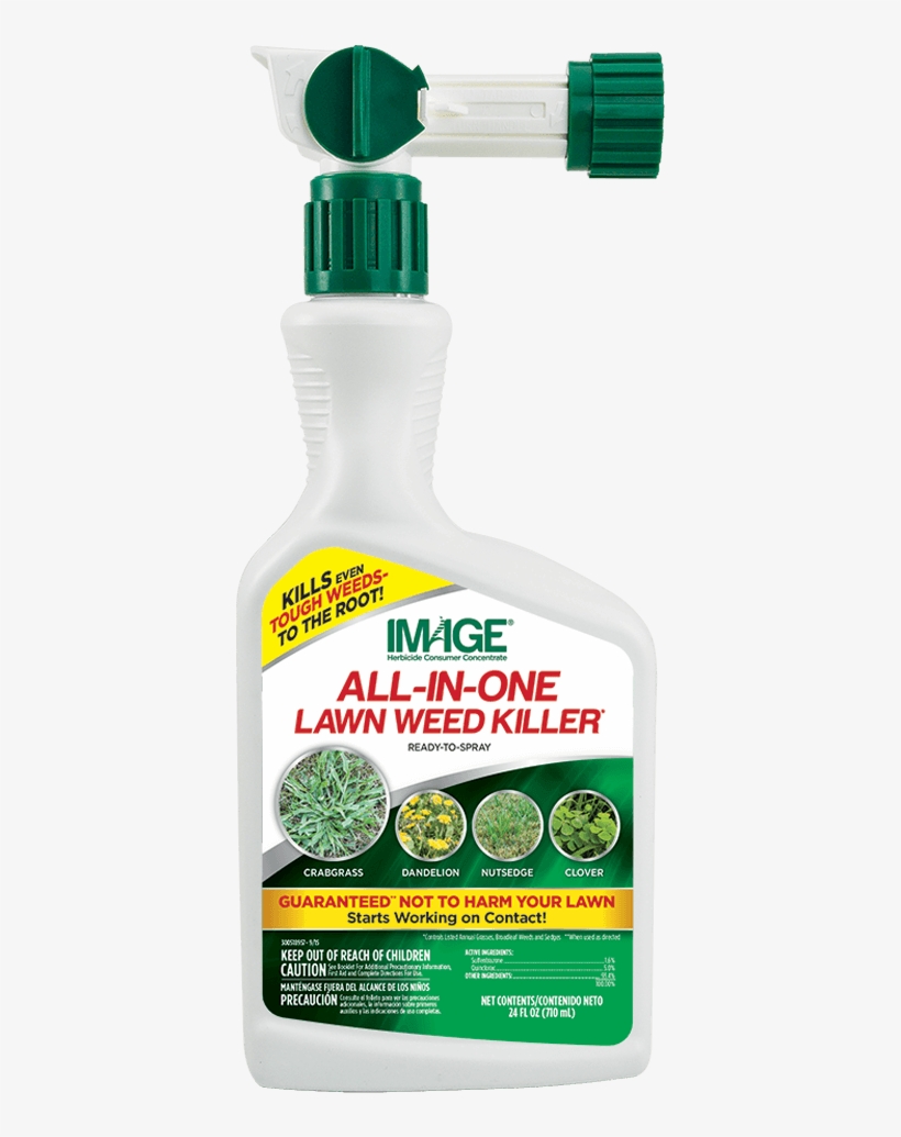 Image® All In One Weed Killer - All-in-one Lawn Weed Killer - Ready To Spray - 24 Fl, transparent png #2243203
