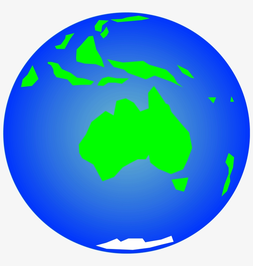 Earth Free Vector - Earth Clipart With Australia, transparent png #2243313