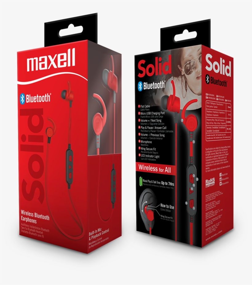 Audífonos Inalambricos Maxell Con Tecnología Bluetooth - Maxell Eb Bt100, transparent png #2244097