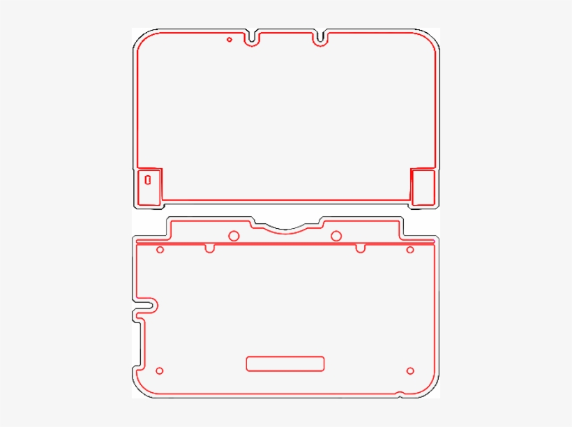3ds Xl Skin Templates - New Nintendo 3ds Xl Skin Template, transparent png #2244624