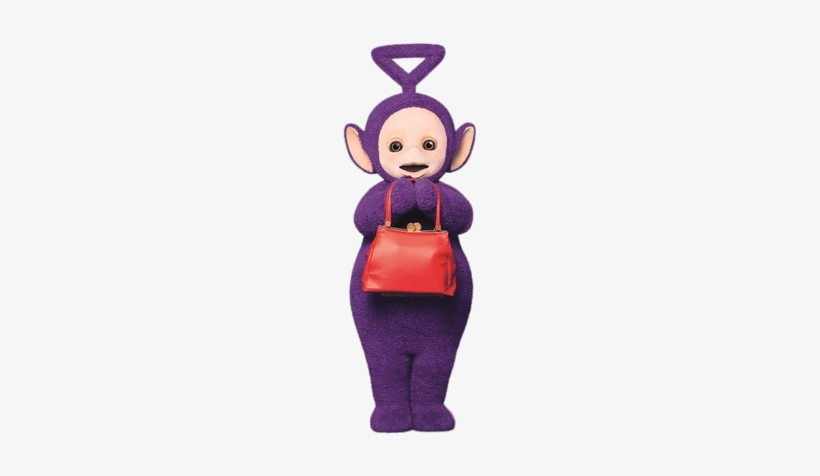 Teletubbies Tinky Winky With Bag - Teletubbies Tinky Winky Handbag, transparent png #2245240