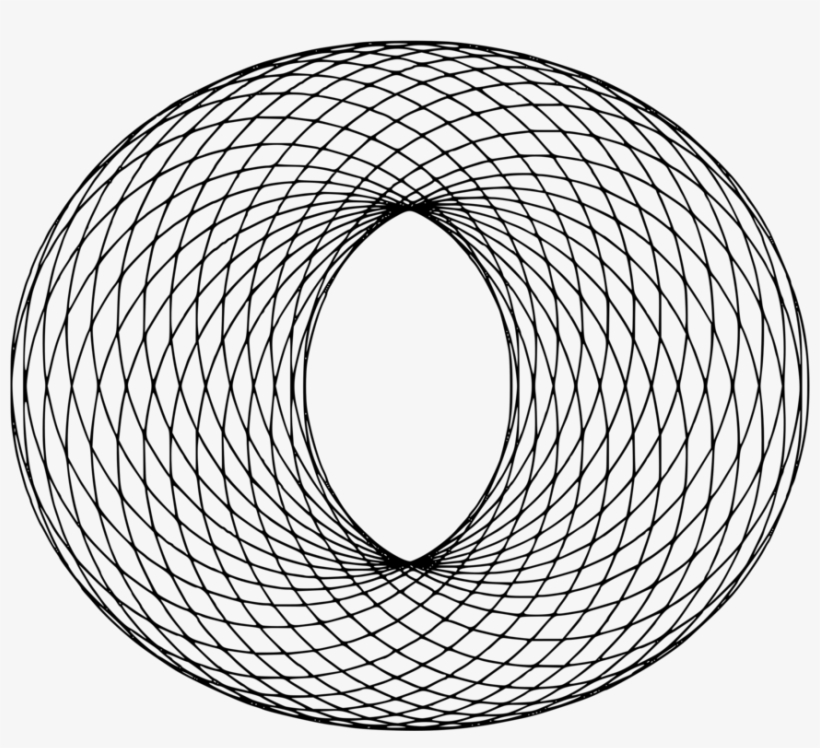 Spirograph Wave Drawing - Black And White Abstract Optical Illusions, transparent png #2245484