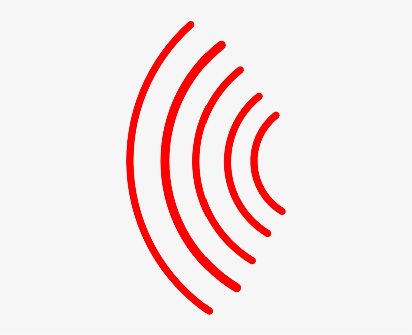 Red Radio Waves Clip Art At Clker Com Vector Clip Art - Clip Art, transparent png #2245644