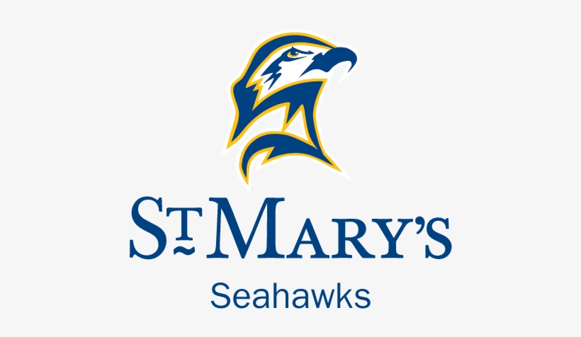 Full Color Navy Text, Png - St Mary's Seahawks Logo, transparent png #2245845