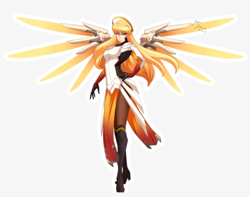 Mercy Overwatch Png Vector - Mercy Transparent Overwatch Artwork, transparent png #2245923