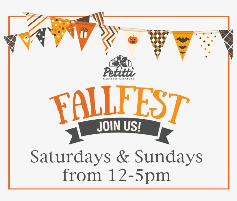 Fall Festival Event Schedule - Petitti Garden Center, transparent png #2245976