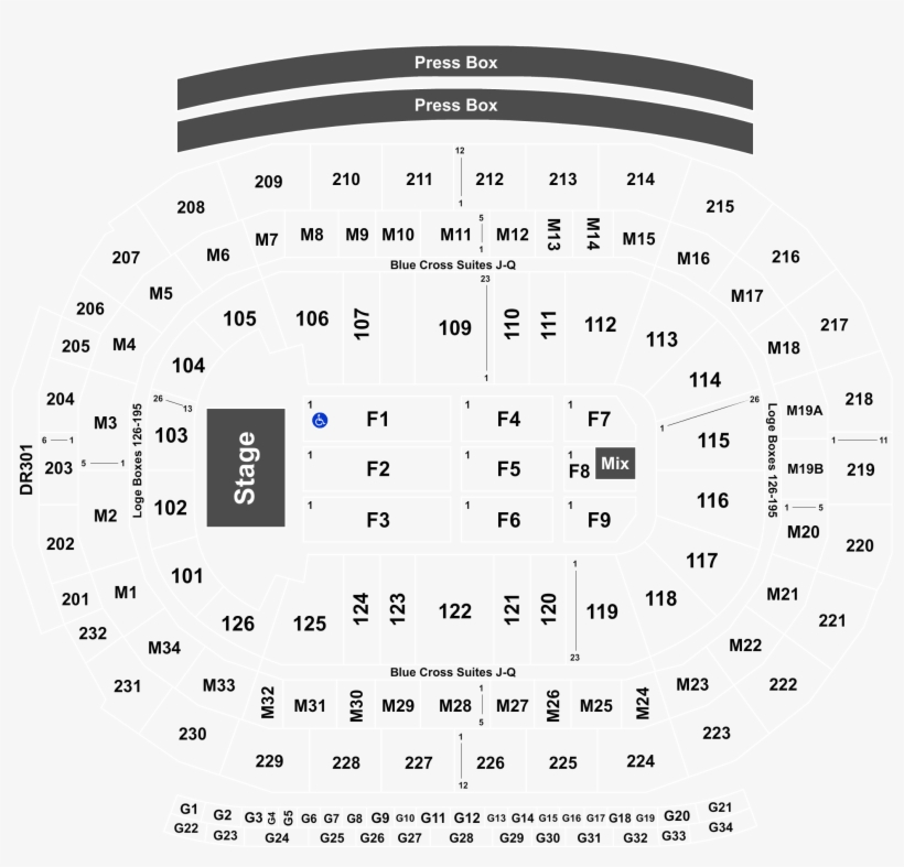 Caesars Arena Seating Chart