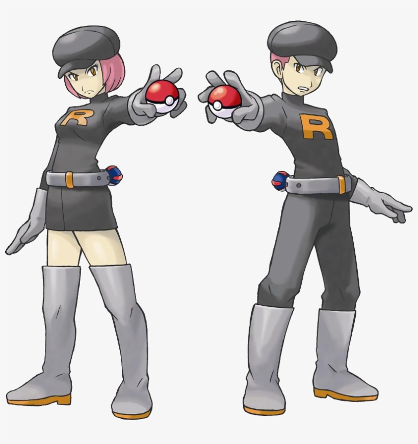 Heartgold Soulsilver Team Rocket Grunt - Team Rocket Uniform, transparent png #2246292