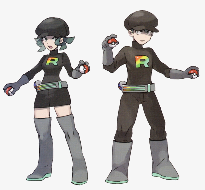 Jesse & James As The Pokémon Newcomer - Team Rainbow Rocket Grunt, transparent png #2246393