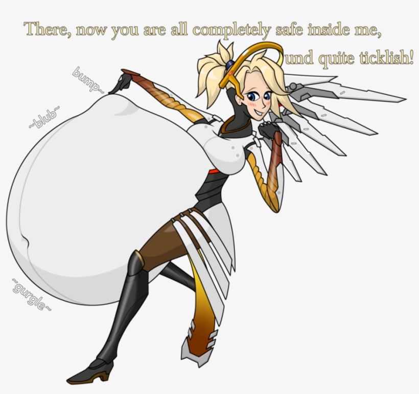 Mercy Carries The Team By Graphitedrake - Overwatch Mercy Vore, transparent png #2246486