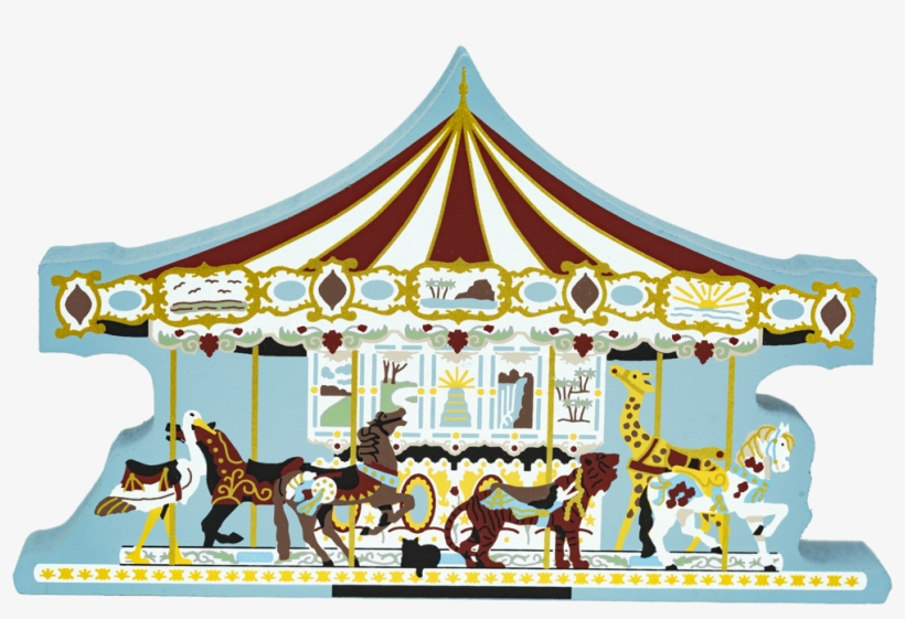 Cats Meow Village Herschel Spellam Carousel Wood Mmerry, transparent png #2247754