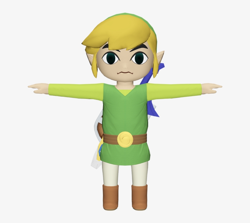 Download Zip Archive - Toon Link T Pose, transparent png #2248249