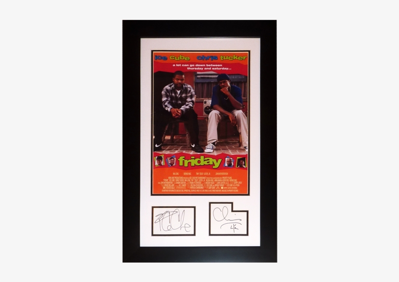 Ice Cube And Chris Tucker Autographed Friday Movie - Friday 1995 Movie, transparent png #2248649