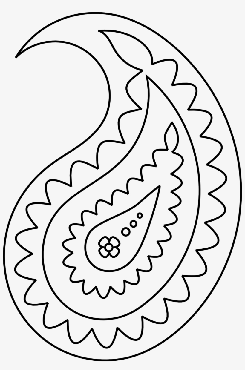 Mosaic Patterns, Stencil Patterns, Applique Patterns, - Paisley Clip Art, transparent png #2249050