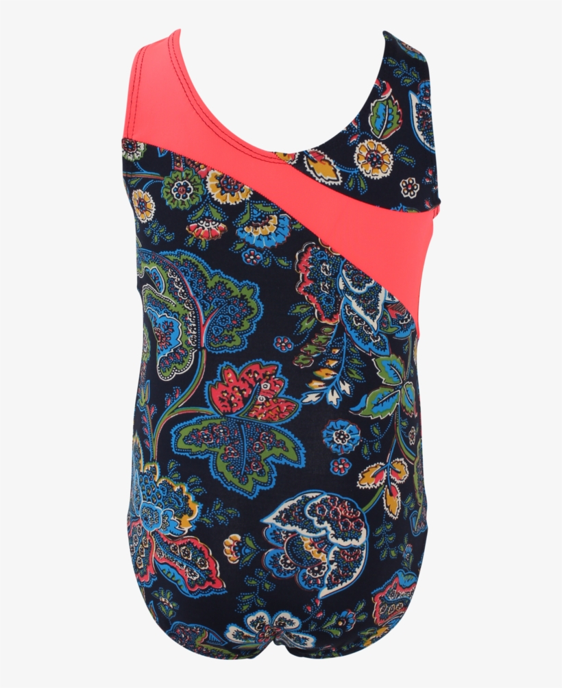 Navy Paisley Tank Leotard - Pattern, transparent png #2249194
