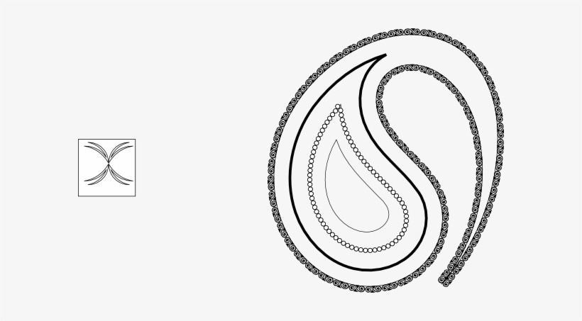 Paisley Pattern Clip Art At Clker - Paisley Pattern, transparent png #2249242