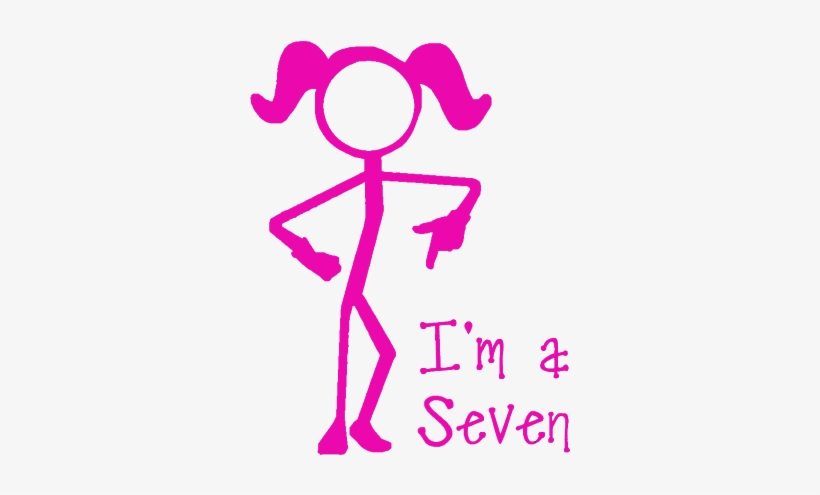 Lgbt Pride, Gay Pride, I'm A Seven, Seven Even, Seven - Decal, transparent png #2249614
