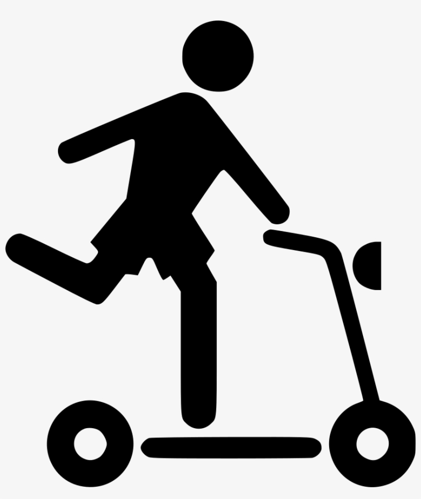 Kid Playing Boy Person Comments - Patinete Vetor, transparent png #2249764