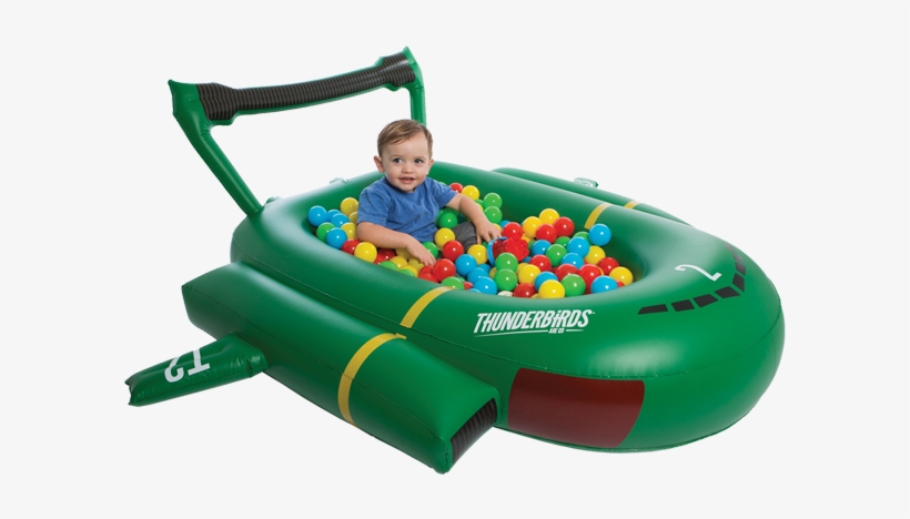 Trikes And Bikes - Thunderbirds Inflatable Thunderbird 2 Pool, transparent png #2250002