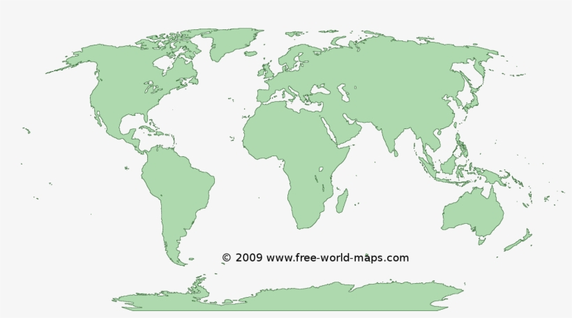 Printable Green-transparent Blank Outline World Map - Global Health Impacts Of Vector-borne Diseases: Workshop, transparent png #2250028