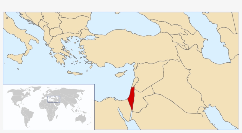 World Map Blank - Palestine Location On Map, transparent png #2250205