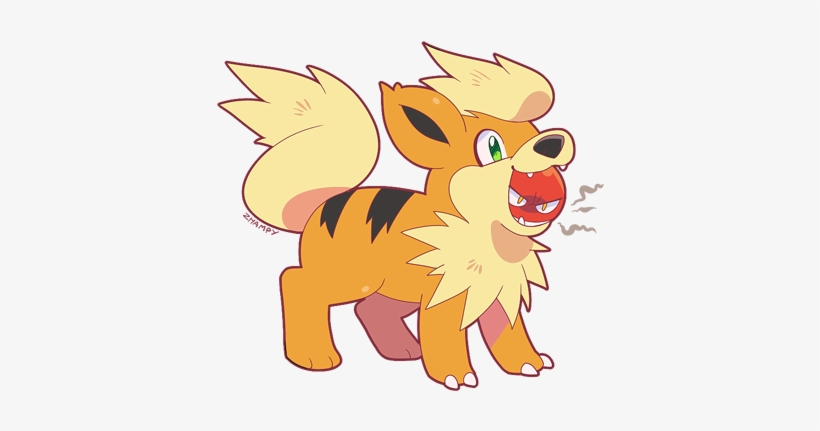 Art Pokemon Voltorb Growlithe Art - Ball, transparent png #2250256