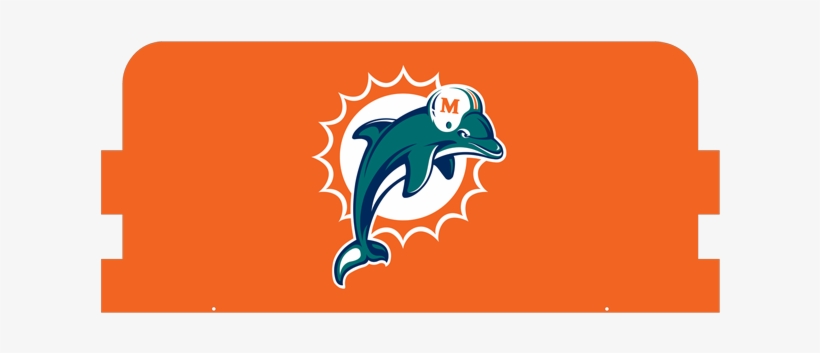 Svg Black And White Barrier Jackets At Sun Life Stadium - Miami Dolphins Flag, transparent png #2251576