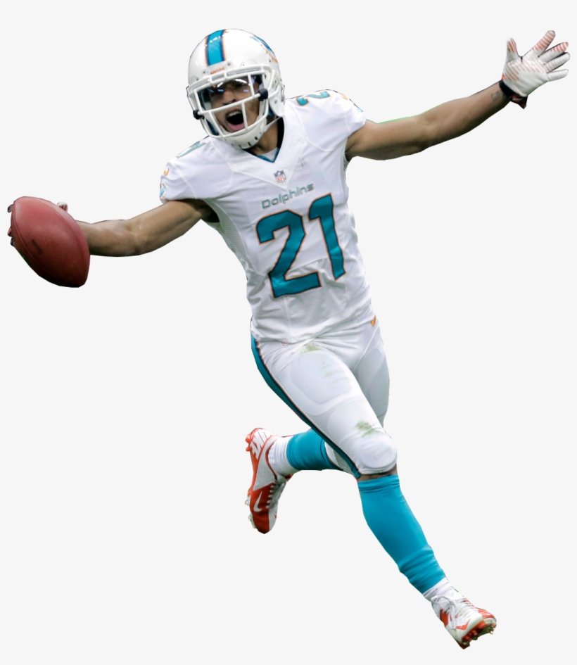 Free Clipart American Football Punter Black And White - Miami, transparent png #2251697