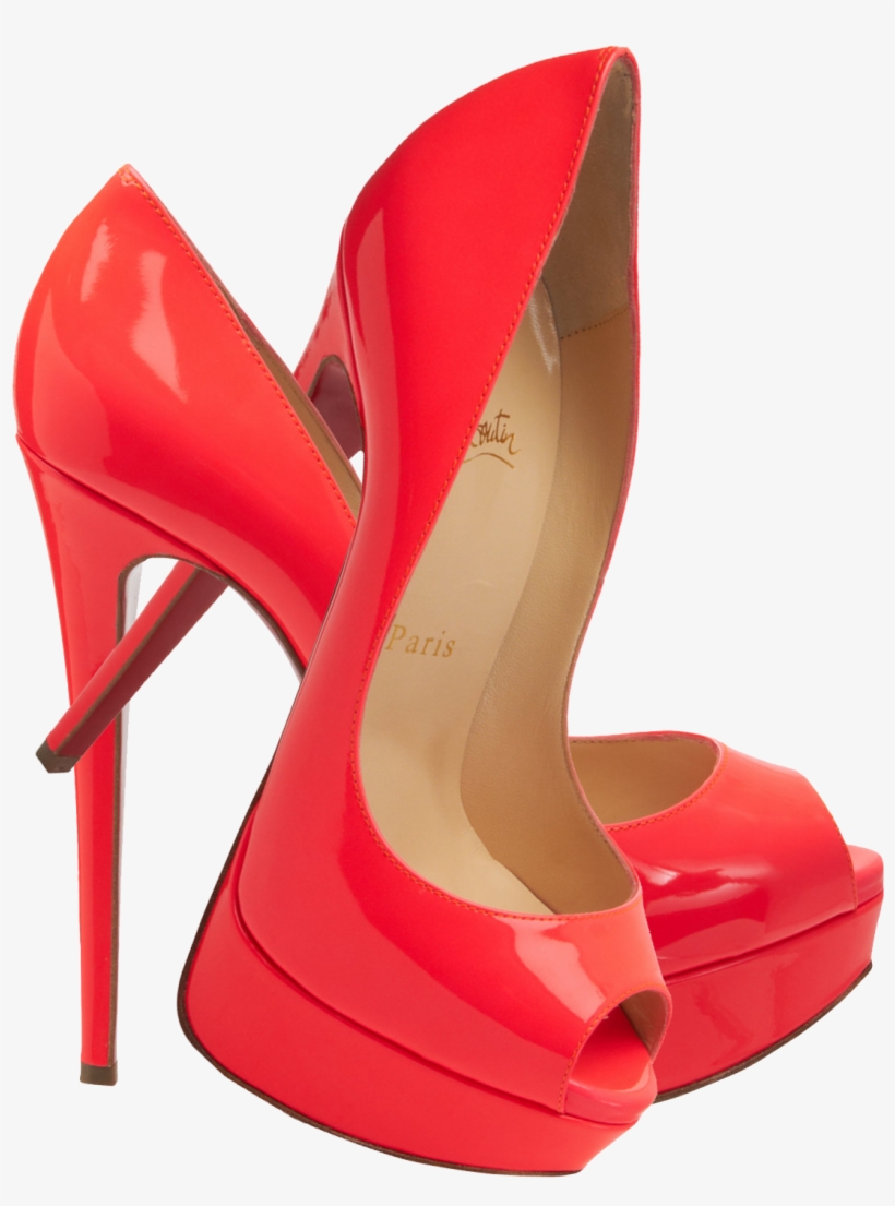 Christian Louboutin Flourescent Pink Lady Pumps Png - Louboutin Red Png, transparent png #2251821