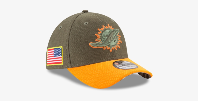 Miami Dolphins New Era On-field Collection Salute To - Miami Dolphins 2017 Salute To Service 39thirty Nfl, transparent png #2251929