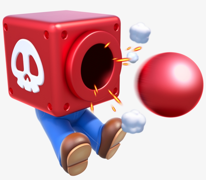 Image Head Artwork D - Super Mario 3d World Cannon Box, transparent png #2252223
