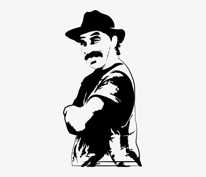 Woodcut-style Graphic Of A Smiling Man - Graphics, transparent png #2252294