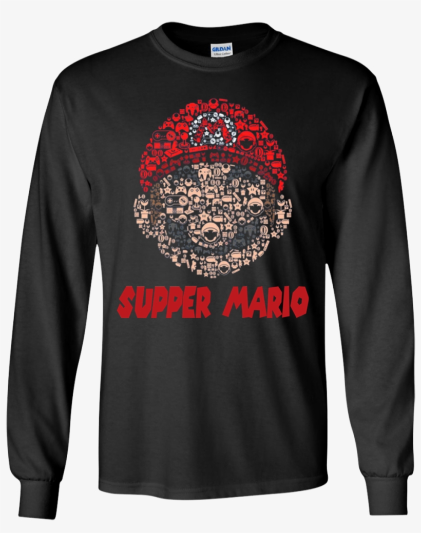 Mario Head Brothers Retro Gaming Parody Shaped Mashup - Mickey Mouse Nike Shirt, transparent png #2252318