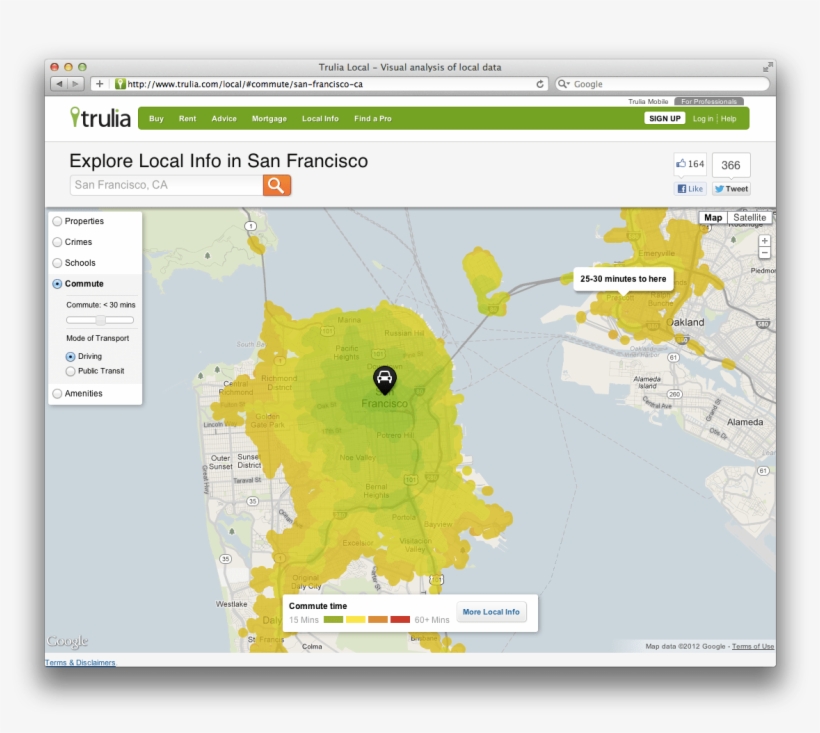 Trulia's Local Commuter Map - Atlas, transparent png #2252362