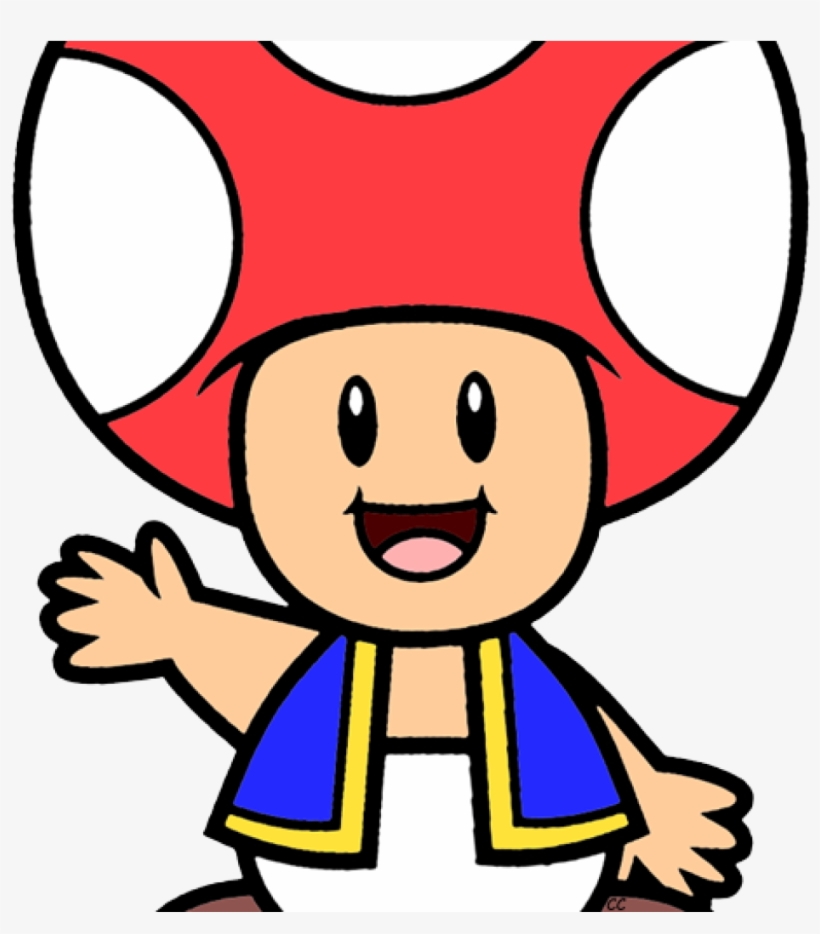 Graphic Royalty Free Stock Super Mario Clipart - Cartoon Toad From Mario, transparent png #2252413