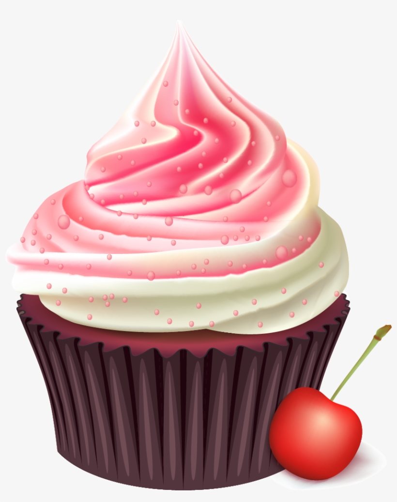 Cupcake Birthday Cake Cream Cherry Cupcakes Transprent - Imagenes De Cupcakes Png, transparent png #2252434