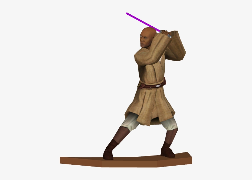 Mace Windu Statue - Wiki, transparent png #2252493
