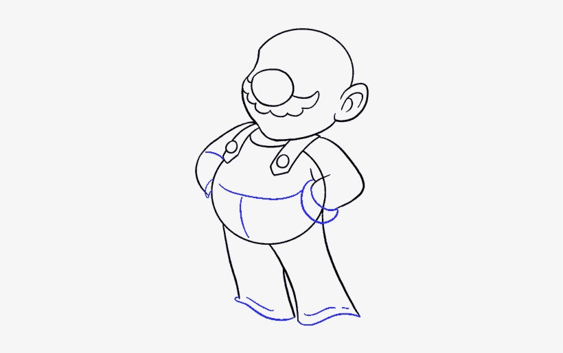 How To Draw Super Mario - Drawing, transparent png #2252592